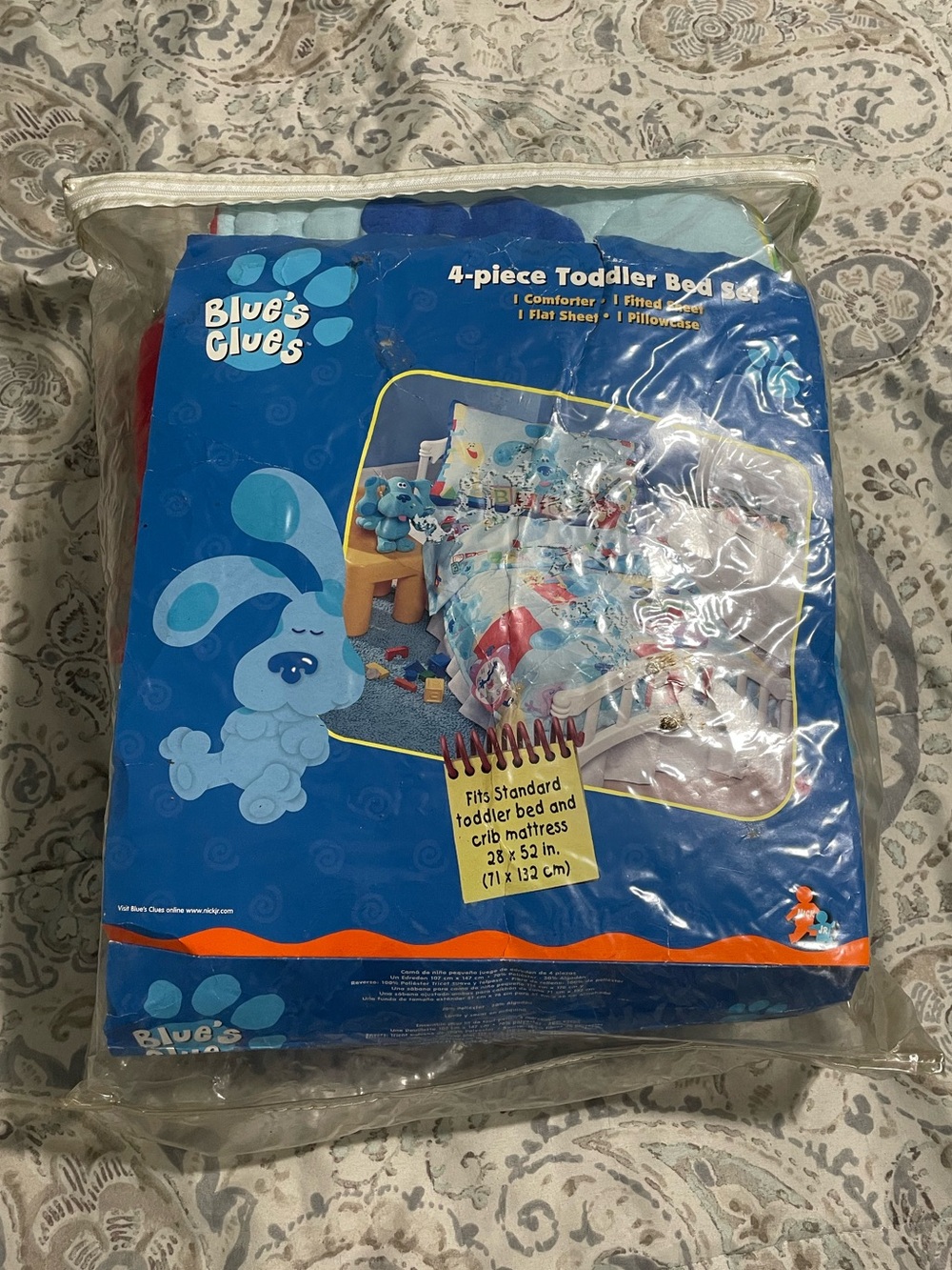 Vintage Blues Clues Toddler Bedding